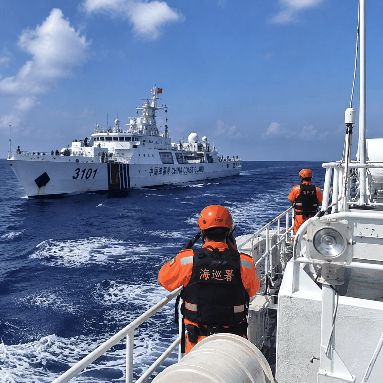 中國海警闖東沙嗆中華民國不存在  海巡迴互不隸屬 | 兩岸 | 中央社 CNA 封面圖