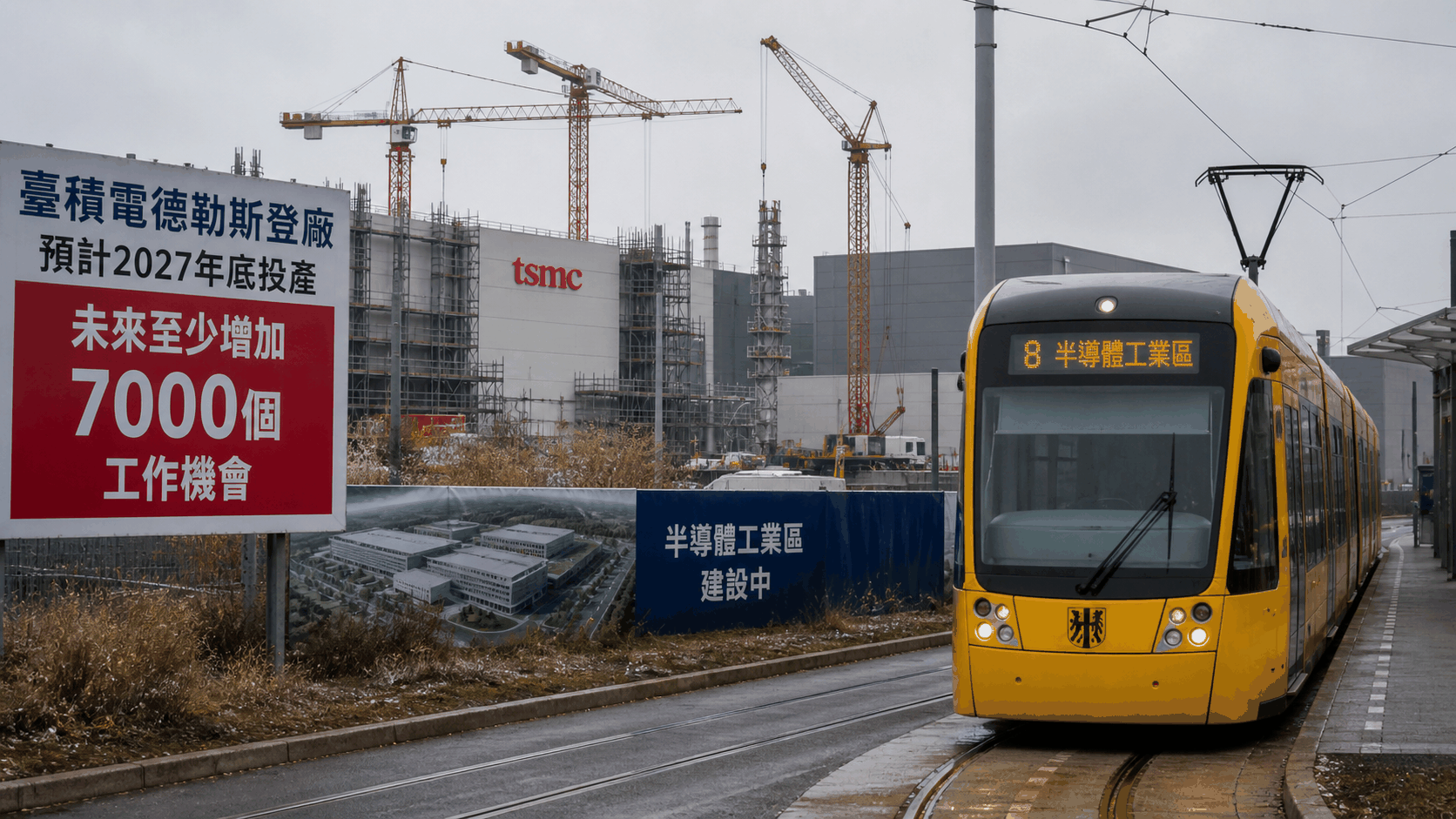 臺積電德國廠帶來「7000職缺」通勤成難題　市府蓋電車恐來不及 | ETtoday國際新聞 | ETtoday新聞雲 封面圖