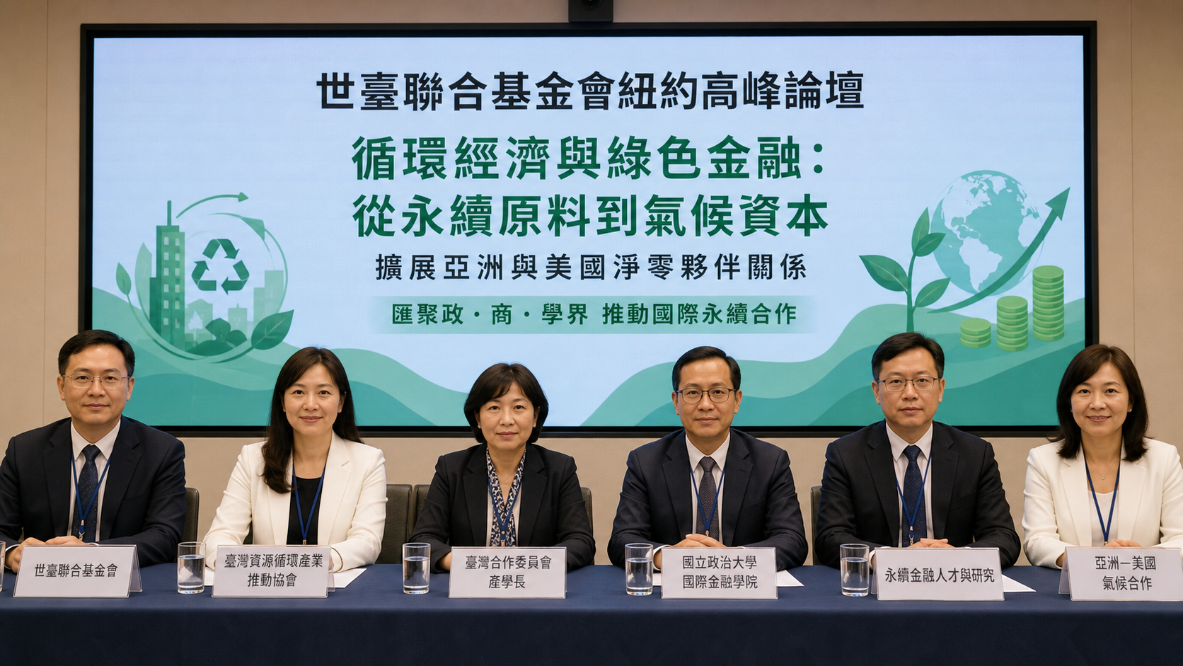 世臺聯合基金會前進紐約　串聯臺灣政商學界促國際永續合作 | 國際 | 中央社 CNA 封面圖
