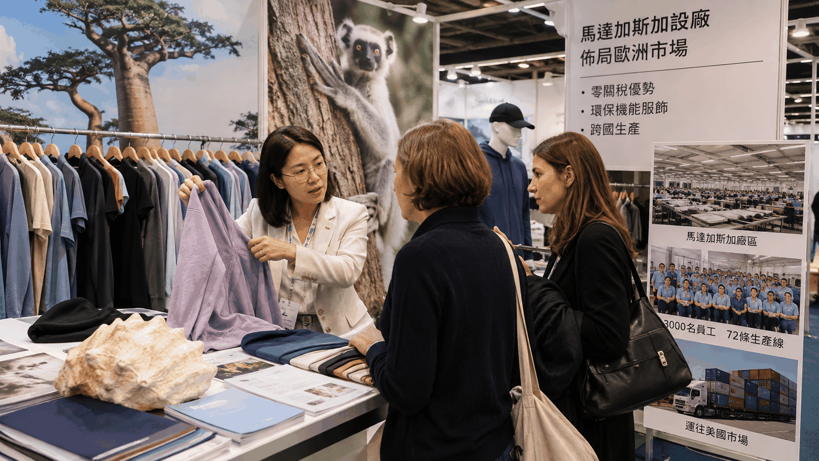 關稅牽動成衣版圖　臺灣牡蠣殼將穿越馬達加斯加進歐洲 | 產經 | 中央社 CNA 封面圖