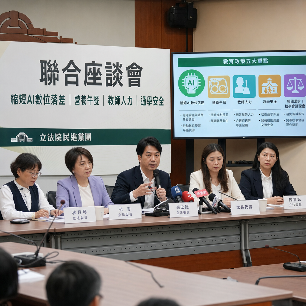 立委民團辦座談會　關注數位落差與營養午餐議題 | 政治 | 中央社 CNA 封面圖