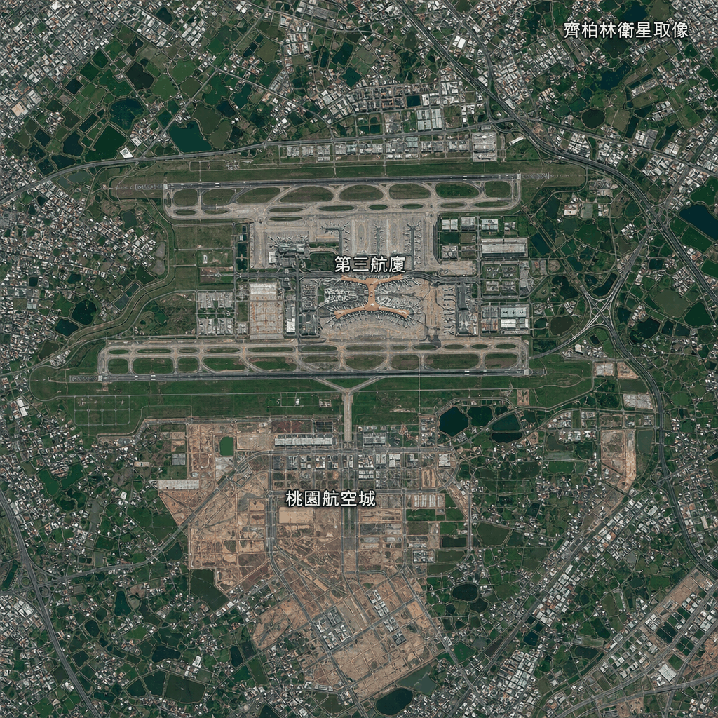 福衛八號齊柏林衛星新取像　桃園航空城、淡江大橋入鏡 | 科技 | 中央社 CNA 封面圖