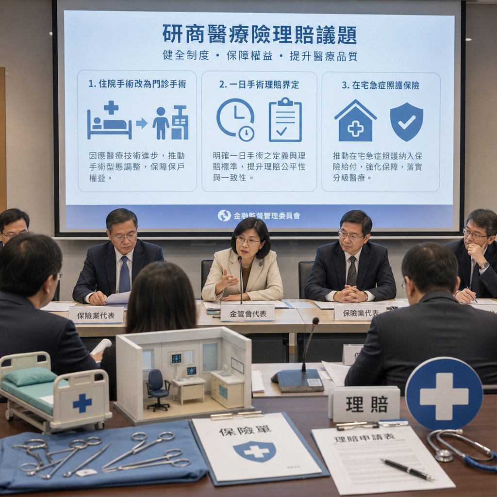 門診手術日增衝擊醫療險理賠　金管會邀保險業研商 | 產經 | 中央社 CNA 封面圖